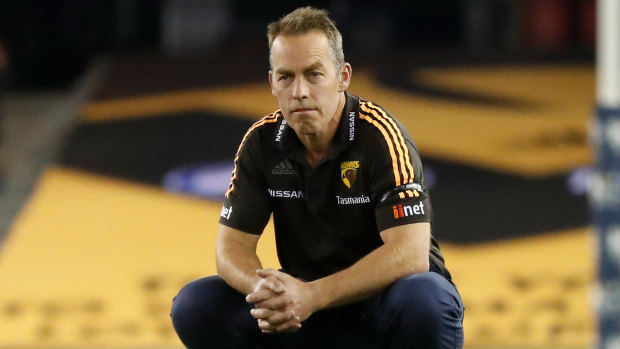 Lift your game: Hawthorn coach Alastair Clarkson has urged the AFL to act on adjudicating free kicks to help reduce congestion around the ball.