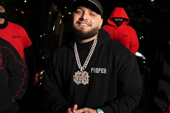 Rapper Ay Huncho, whose real name is Ali Younes, has long worn Proper Streetwear clothing.