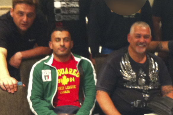 Left to right: George Alex, the late Alex “Little Al” Taouil and Mick Gatto.