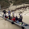 Emergency services were treating the man’s injuries on Saturday morning.
