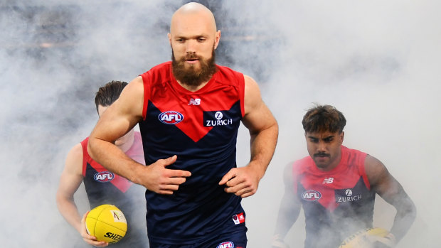 Max Gawn continues to lead from the front for the Demons.