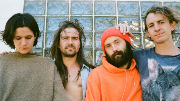 Big Thief with Adrianne Lenker (left), release their new album Two Hands next month.