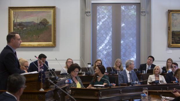 Lord Mayor Adrian Schrinner (left) says council chamber meetings might have to be put on hold in favour of teleconferencing. 