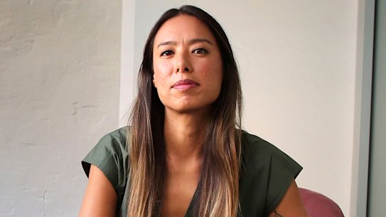Head Psychologist and Founder of the Indigo Project Mary Hoang sits in her empty office space in Surry Hills.
