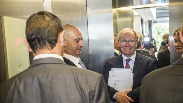 New policy: Peter Beattie and Todd Greenberg after Thursday's announcement.