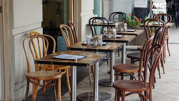 Empty chairs at empty tables are the new reality in the restaurant industry.  