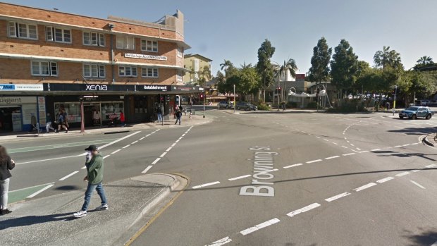 The stabbing happened near the intersection of Boundary Street (from the left) and Melbourne Street (to the right) in West End.