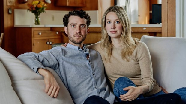 Billy Evans with Elizabeth Holmes in 2023.