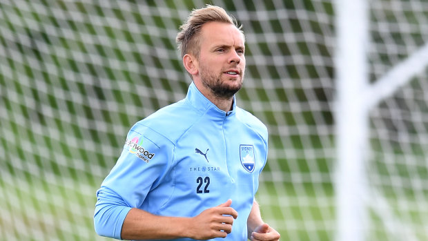 Race against time: Sydney FC marquee Siem de Jong missed training due to illness on Thursday. 