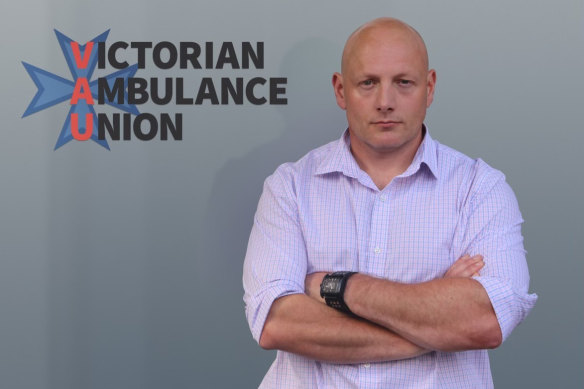 Victorian Ambulance Union secretary Danny Hill.
