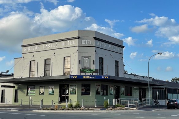 The Windsor Castle Hotel includes 30 gaming machine entitlements, accommodation and a bottle shop.