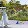 Concept designs and artists’ impressions from the Brisbane City Council’s Graceville Parklands precinct plan created in 2022.