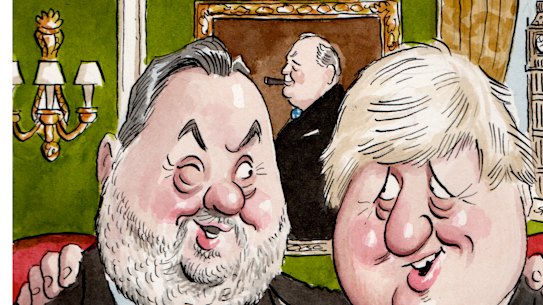 Stuart Wood QC and Boris Johnson