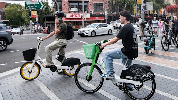E-bikes are popular with young people but despised by some older Sydneysiders who see them as a danger to pedestrians.