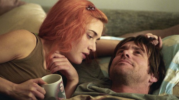 Kate Winslet and Jim Carrey in Eternal Sunshine of the Spotless Mind.