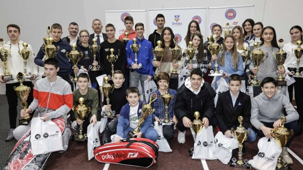 Djokovic at the December 17 awards ceremony.