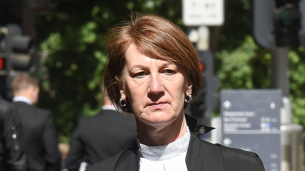 Kerri Judd, QC, Director of Public Prosecutions arrives at the Supreme Court on Thursday.