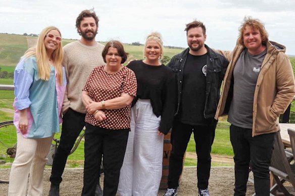 Luke Briggs (far right) with his family.