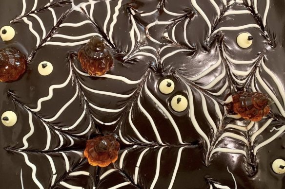 Helen Goh’s Halloween brownies with chocolate ganache [October 28].