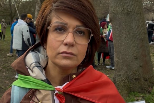 Elli, who did not want to give her full name, said she had lost friends and family in Iran during the recent protests. 