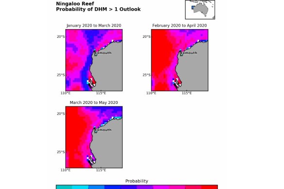 North-west Western Australia is currently forecast to have heat stresses - as measured by degree-heating months - mount early next year.