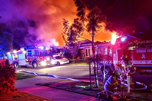 The blaze was so fierce that neighbours were unable to help save the children.