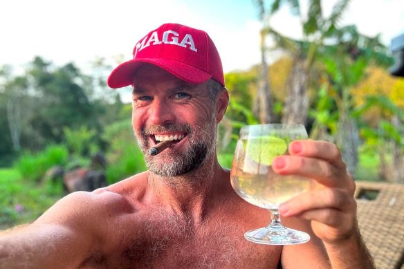 Pete Evans in a post he shared on social media on the day Donald Trump was re-elected as US president.