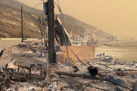 Australian James Willis lost his Malibu home in the LA fires.
