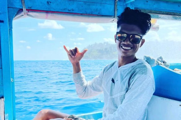 Indonesian crew member Fifan Marongo remained missing on Wednesday and an operation to locate him widened.