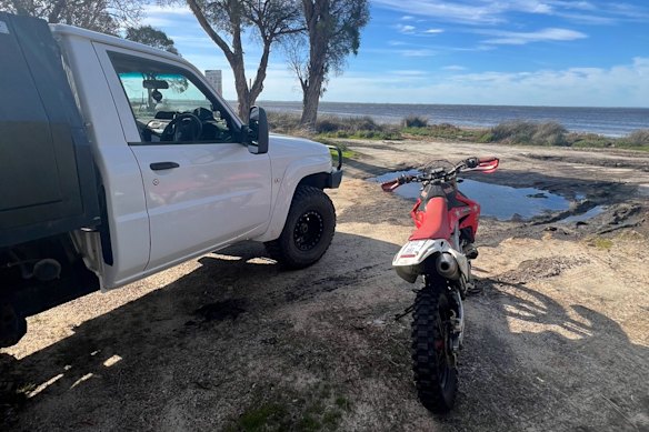 Alex’s vehicle was decked out for off-grid living.