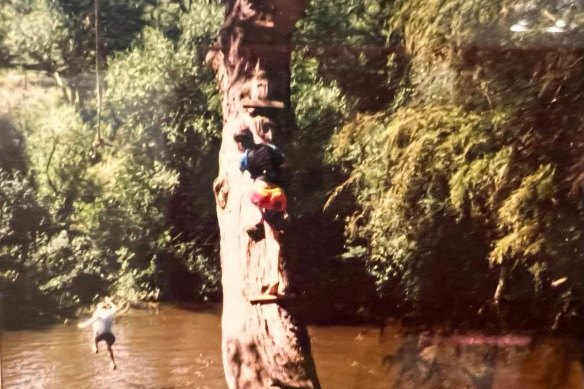 Leaping into the Yarra was a childhood pastime.