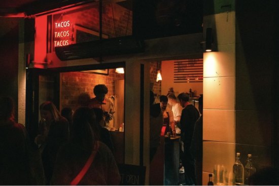 A lively night at Tacos, Tacos, Tacos in Darlinghurst.