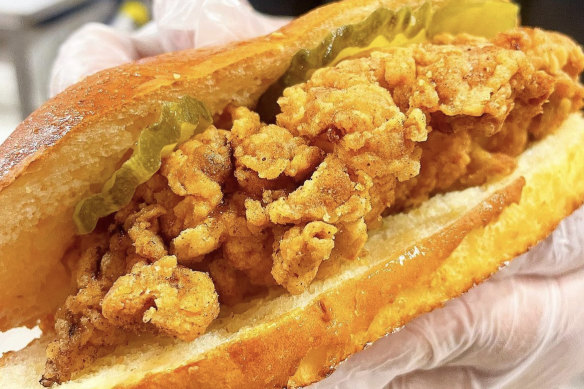 The OG fried chicken sandwich with mayo and pickles will land on the menu at Gluten Free Friends in the coming weeks. 