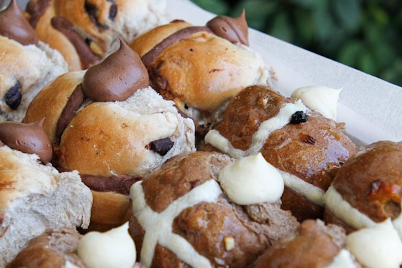 Jocelyn’s Provisions’ filled hot cross buns.