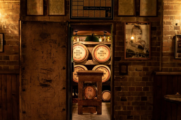 The old bank vault door at Swillhouse’s the Baxter Inn.