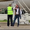 Andrew Forrest at Sydney airport in January 2021 boarding the Fortescue Metals private jet to fly back to Perth.