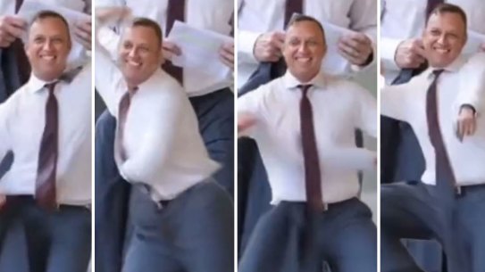 A 14-second LNP TikTok ad shows an AI-generated Queensland Premier Steven Miles dancing to a hit song.