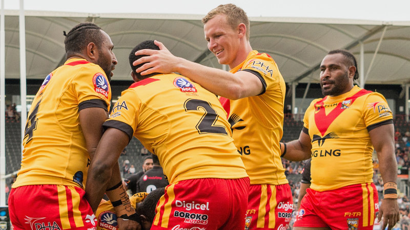 Rugby League International 2019 Papua New Guinea Kumuls Humiliate Great Britain To Heap Pressure On Wayne Bennett Marcus bai every now and then a player comes png kumuls vs great britain lions highlights | 2019 test match. papua new guinea kumuls humiliate great