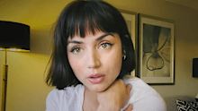 Ana de Armas with a French bob haircut