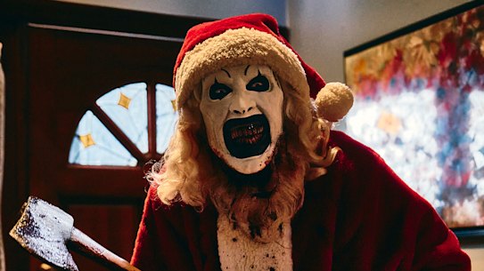 Art the Clown (played by David Howard Thornton) returns with even more creative and disturbing ways to kill in Terrifier 3.