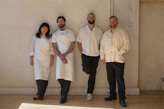 Rosheen Kaul and her Little Rose collaborators (L-R) Joe Jones, Luke Drum, James Tait.