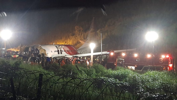 The Air India Express plane was repatriating Indians who had been stuck in Dubai during the pandemic.
