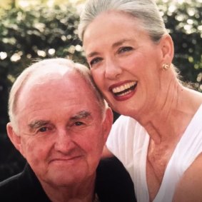 Tony King with his wife Lyn, who died in July 2017.