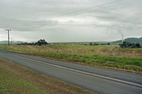 The scene where locals discovered the personal belongings. 