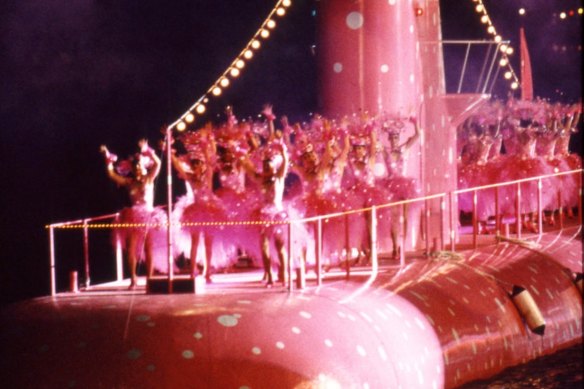 The pink submarine Birch built for Expo 88.