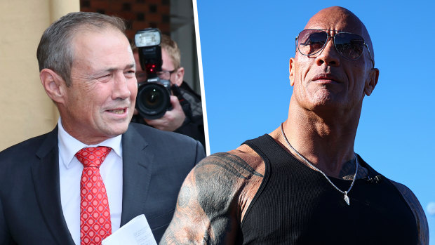 WA premier pleads with The Rock to visit Perth this weekend
