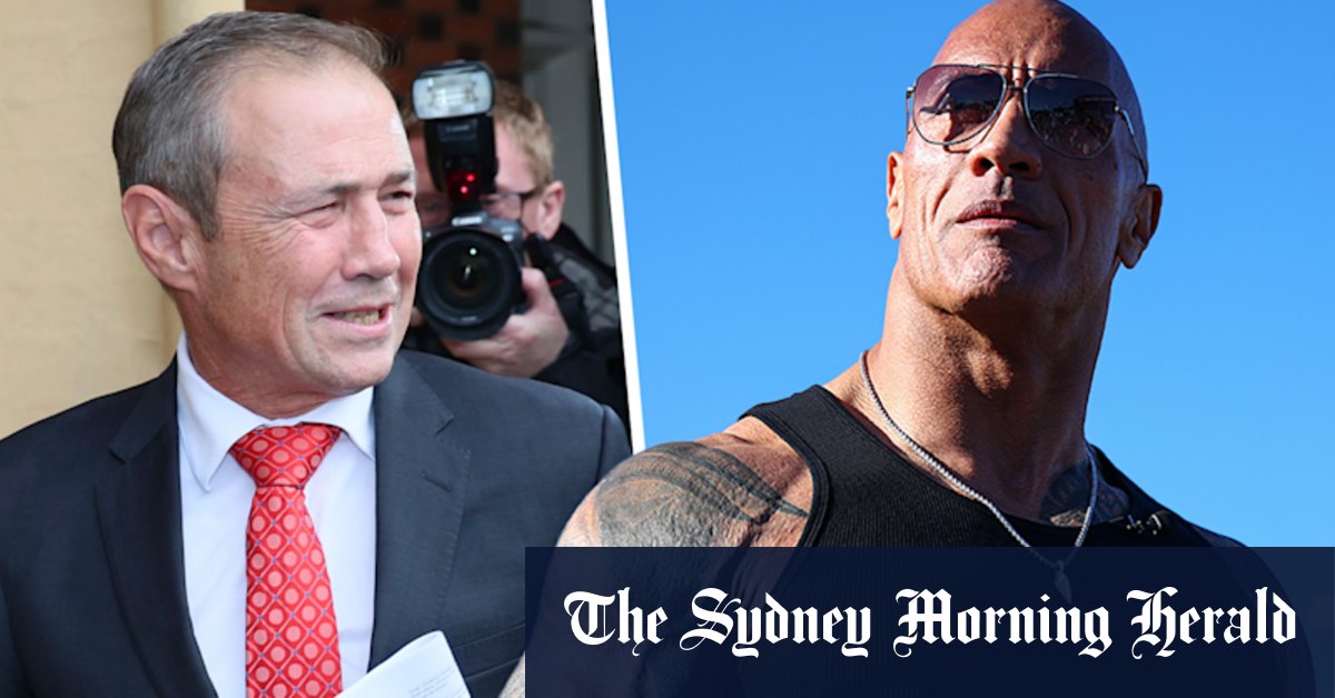 WA premier pleads with The Rock to visit Perth this weekend - Vimarsana News