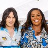 Prue Leith, Noel Fielding, Alison Hammond and Paul Hollywood in The Great British Bake Off season 14.