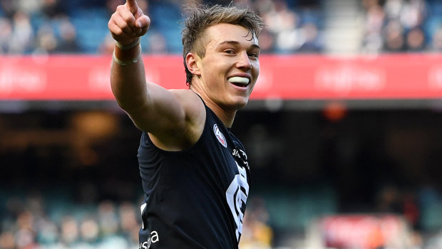 In a boost to the Blues, Patrick Cripps signed a new deal in 2018. 