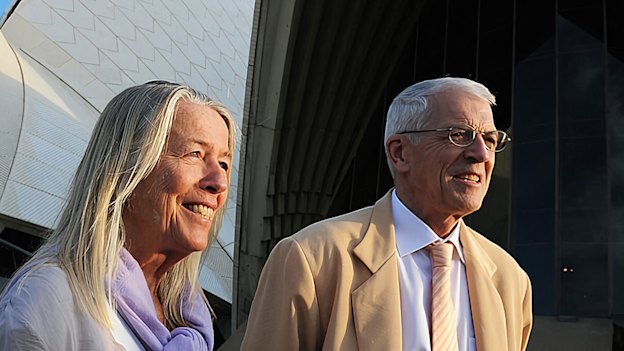 Lin and Jan Utzon, the children of Sydney Opera House architect Jorn Utzon, will talk on Tuesday at a lecture for the building’s 50th anniversary on October 20, 1973.
